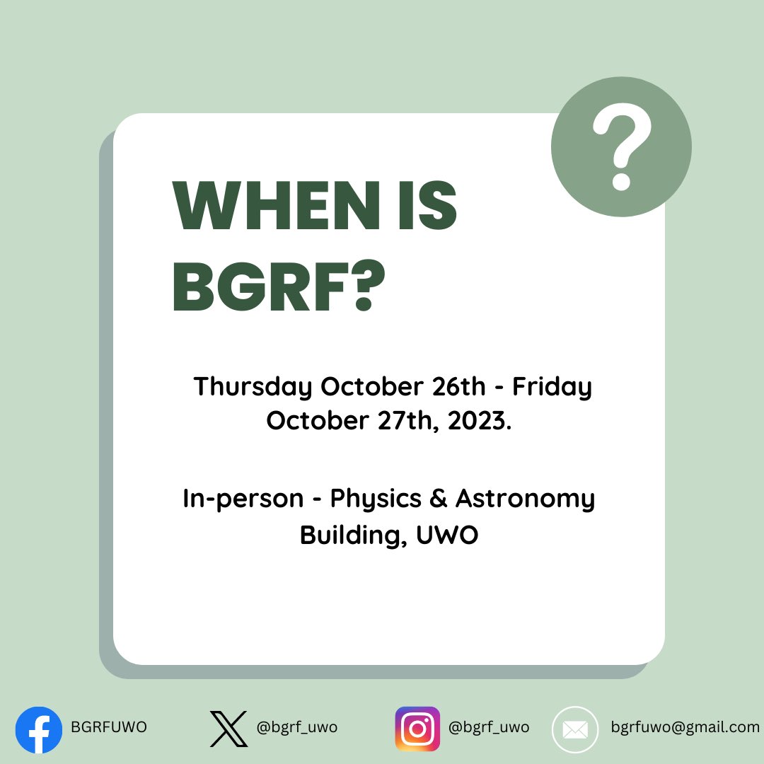 Three FAQ about BGRF! If you’ve been wondering what is BGRF, these slides will provide some info. #bgrf2023