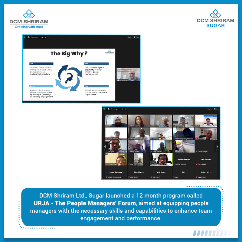 DCMShriramLtd's tweet photo. #DCMShriram Ltd, Sugar launched a 12-month program called #URJA - The People Managers' Forum, aimed at equipping people managers with the necessary skills and capabilities to enhance team engagement and performance... (1/3)
#DCMShriramSugar #PeopleManagers #Growth #Learning https://t.co/TIqBCS0tww