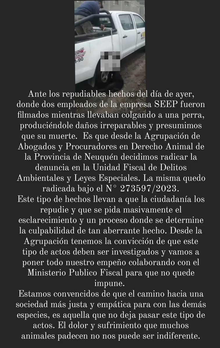 CasluPadin's tweet photo. Recién acabo de radicar la denuncia. NEUQUÉN https://t.co/p1Jl9zu8db