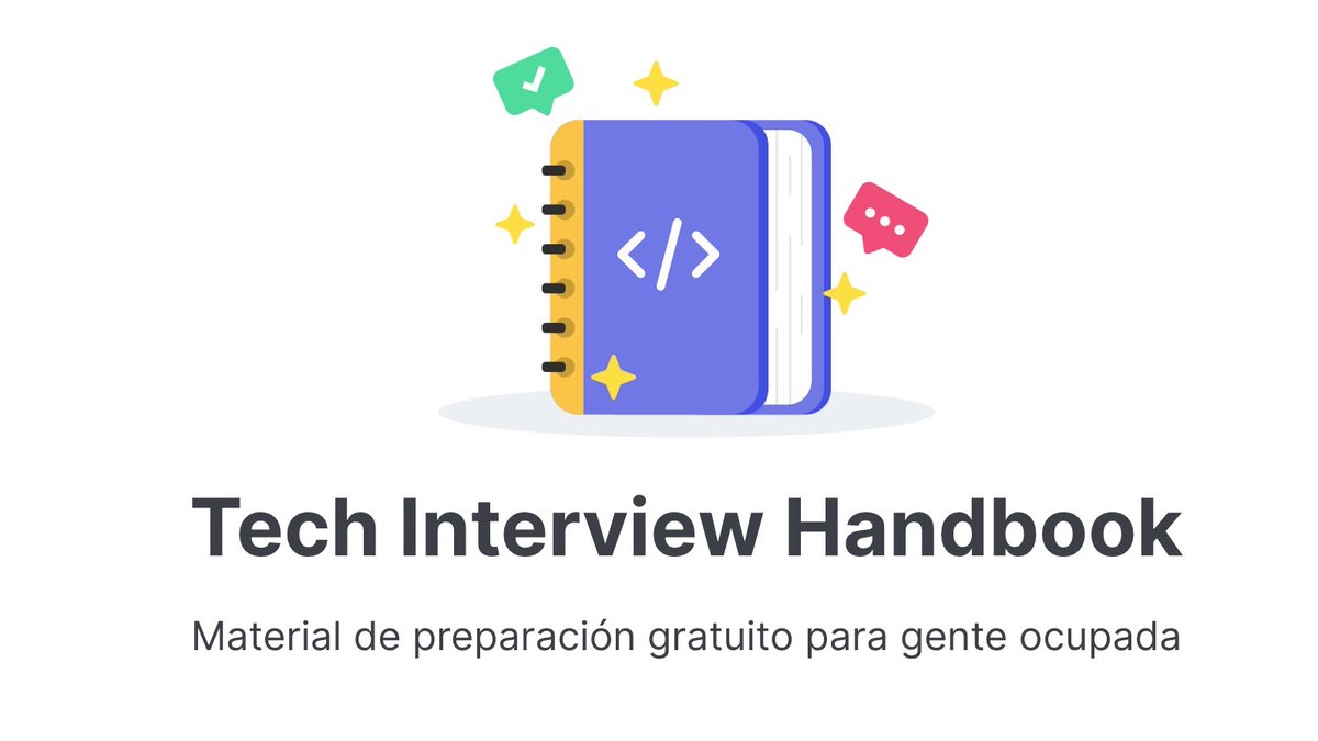 Las pruebas técnicas y entrevistas en programación se pueden practicar.

Tech Interview Handbook es el mejor recurso para no perder tiempo.

Es una guía con mejores prácticas y consejos para pasarlas:

→ techinterviewhandbook.org