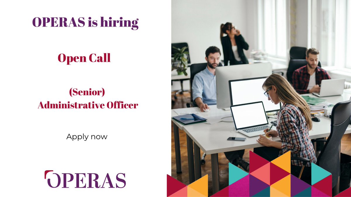 OPERASEU's tweet photo. #JobOpportunity reminder: OPERAS has an open position for an Administrative Officer based in Brussels. Apply now! 

Link to the full call: https://t.co/E4oJo0tAPV

#JobCall #CallforJobs #AdministrativeOfficer #OPERASRI https://t.co/D6WyBXNWz8