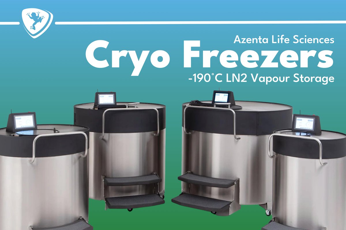 FroggaBio's tweet photo. Checkout these Cryo Freezers by @AzentaSciences — available now at FroggaBio! Keep your samples safe and secure with this state-of-the-art storage solution. 🐸❄️
LEARN MORE: https://t.co/Lx8Hv2mkwh
#CryoStorage #FrozenStorage #Biology #CryoFreeze #LaboratoryStorage #FroggaBio https://t.co/KOZdPalvQv