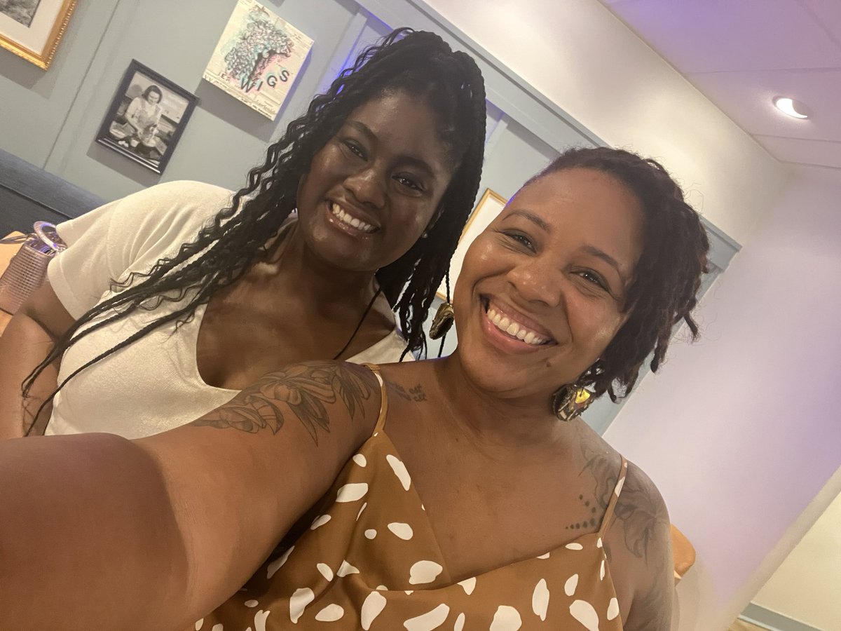 Yesterday I had lunch with this beauty. I was her 1st &amp; 4th grade teacher in dcps. Now she’s a teacher in the same district. I ❤️ being an educator and this is why. She thanked me for making school her favorite place to be. This is why #WeneedBlackteachers. So proud 🥹 <a href="/selmekki/">Sharif El-Mekki</a>
