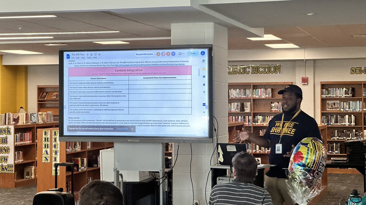 Our <a href="/JCPSDEP1/">JCPS Diversity, Equity, and Poverty Department</a> Envoy Mr. McDaniel providing our TS with strategies and usage advice for the <a href="/JCPSKY/">JCPS</a> ARE Tool. Thanks for being a leader in the work!

<a href="/RAKlein6/">Rachel Klein, Ed. D</a>