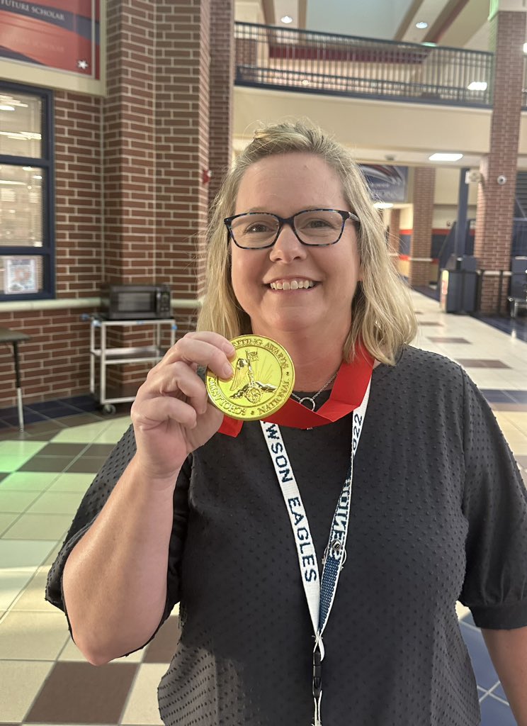 Mrs. Zuteck <a href="/DawsonHighSchl/">Dawson Eagles</a> Scholastic Gold Medal winner as an art teacher of a student gold medal winner. Mrs. Zuteck is more than an art teacher - she is positive force of nature. #itsBetterHere #BuildPearlandProud