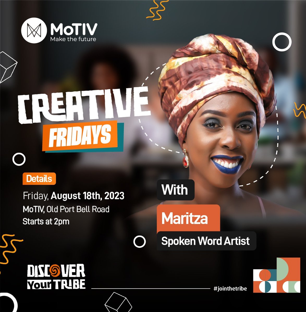 I'm thrilled to be part of Creative Fridays launch with @MotivUG this Friday 💃🏾💃🏾 #DiscoverYourTribe