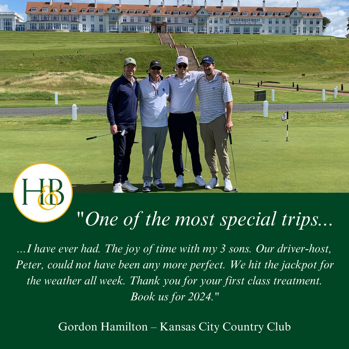 HavershamBaker's tweet photo. #FieldReportFriday from Turnberry. https://t.co/J8188h5JG7