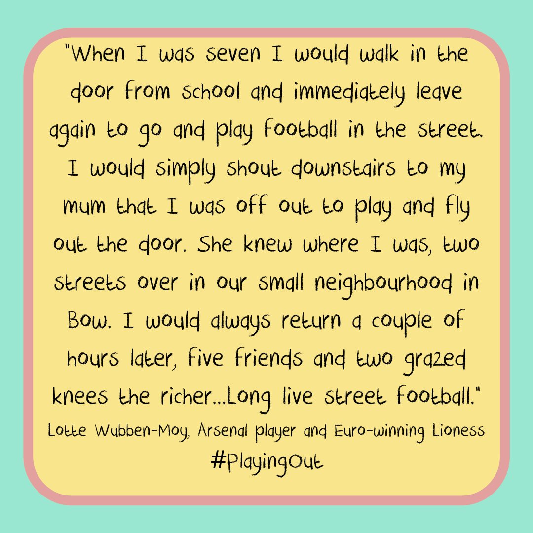 Brilliant that the <a href="/Lionesses/">Lionesses</a> will be in the <a href="/FIFAWWC/">FIFA Women's World Cup</a> final this Sunday! All the more reason to remove all #NoBallGames signs so children everywhere can learn the skills and joy of #Football #YesBallGames #MoreBallGames #NoSportWithoutPlay #LongLiveStreetFootball #PlayingOut