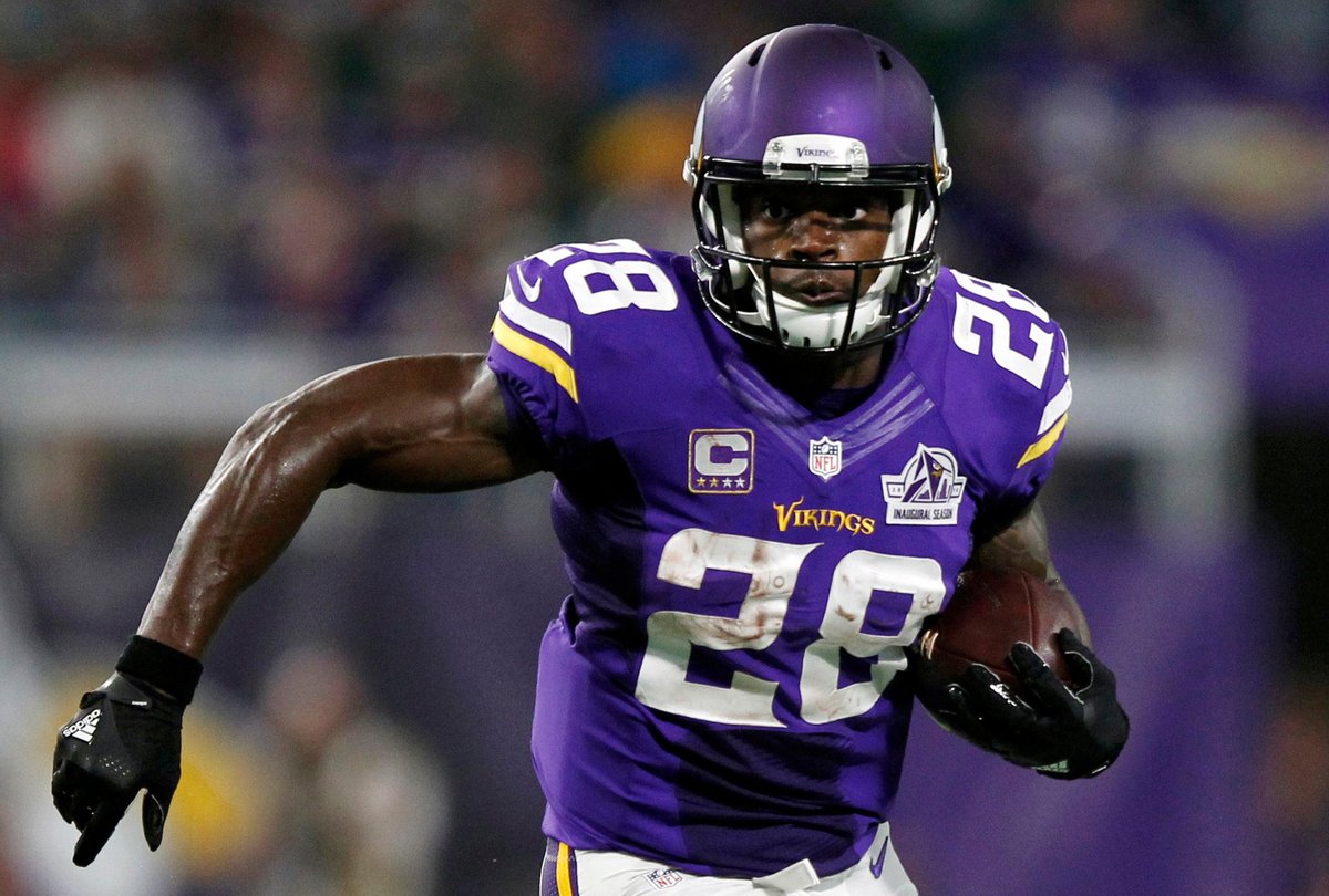 The #Vikings are working out Free Agent running back and future hall of famer Adrian Peterson today as the team continues to look for a veteran presence in their running back room. #SKOL