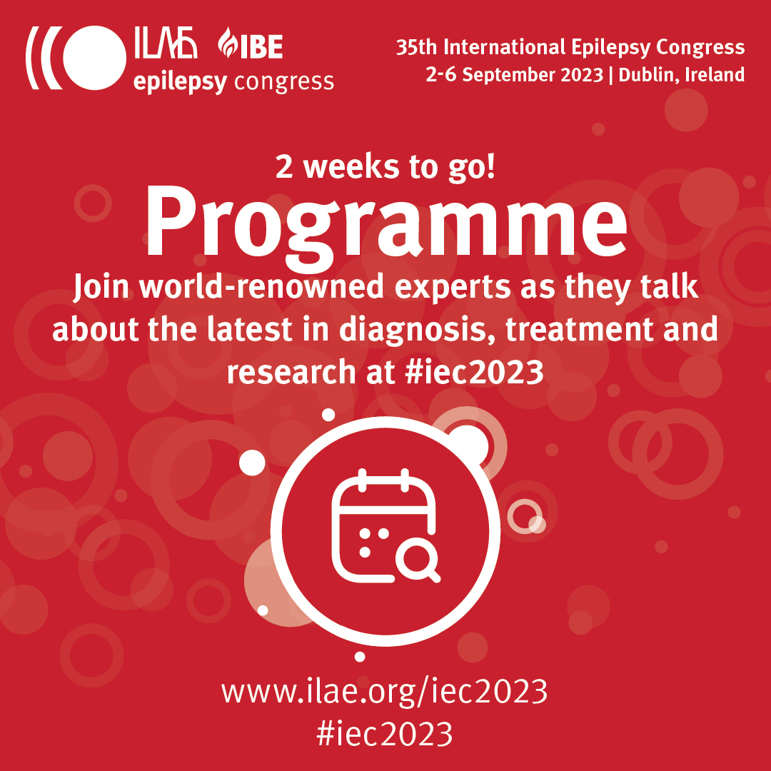 2 weeks to go! Join world-renowned experts as they talk about the latest in diagnosis, treatment and research at #iec2023, plus enjoy excellence in #epilepsy education. ilae.org/iec2023/progra…
<a href="/IBESocialMedia/">IBE Epilepsy</a> <a href="/epilepsyireland/">Epilepsy Ireland</a> #epilepsycongress #epilepsyeducation #epilepsyresearch