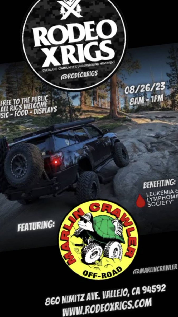 Marlin_Crawler's tweet photo. If you're out at @rodeoxrigs on Mare Island, swing by and say hey.
#overlanding #overland #4x4offroad #offroading #offroadnation #offroad4x4 #offroadadventure #offroadtrip #offroadlife #4x4 #toyota #tacoma #4runner #longtravel #rclt #rclthd #marlincrawler #outdoors #getoutside https://t.co/GoPydj8or3
