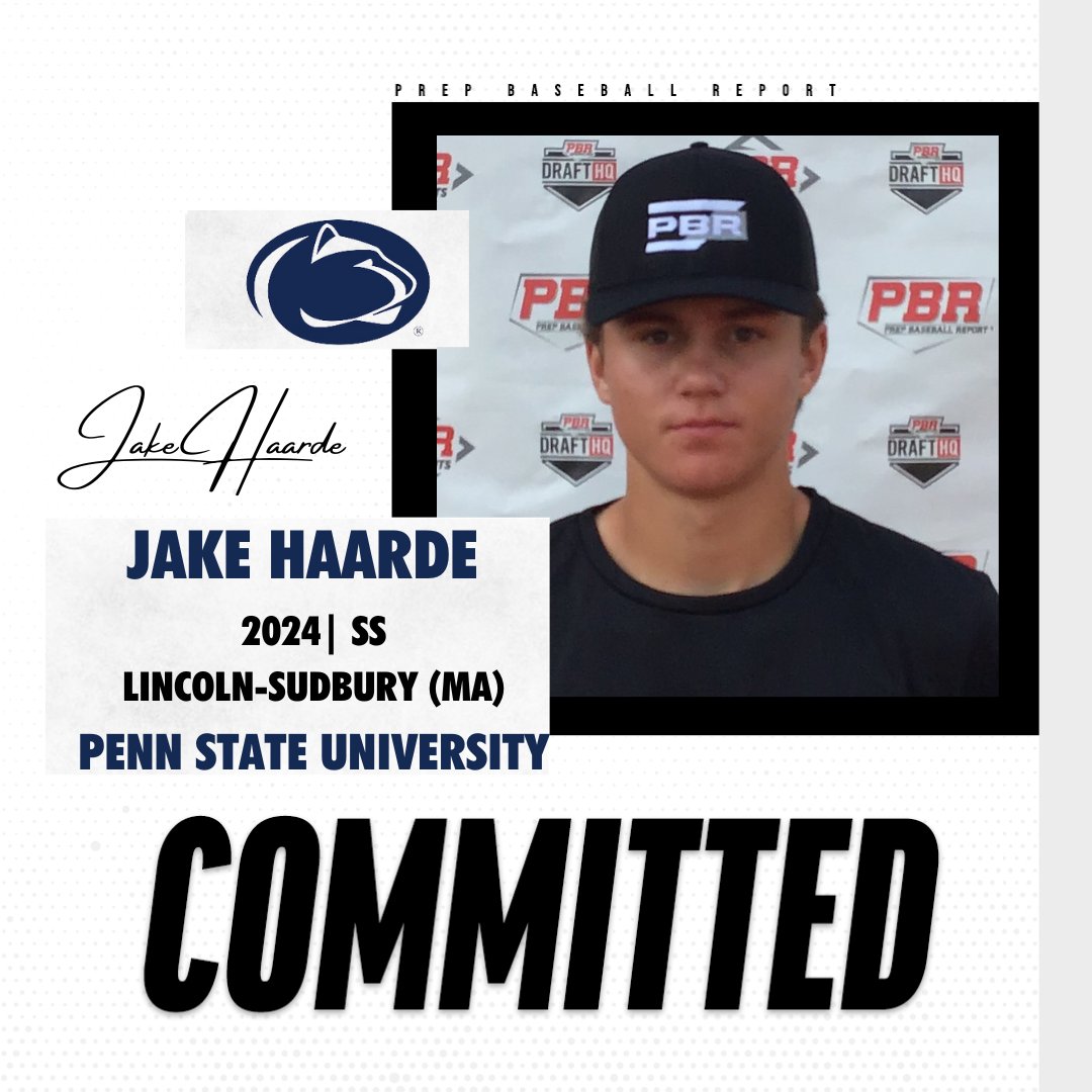 👏 Congratulations to <a href="/HaardeJake/">Jake Haarde</a> on his commitment to <a href="/PennStateBASE/">Penn State Baseball</a>!

🔗 Check out Jake Haarde's PBR Profile Here ➡️ prepbaseballreport.com/profiles/MA/Ja…

#BeSeen #PBRNewEngland #PBRMassachusetts