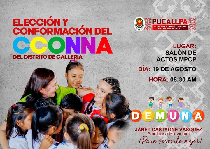Muniportillo_'s tweet photo. 📷#ParaServirleMejor| 𝗘𝗟𝗘𝗖𝗖𝗜Ó𝗡 𝗬 𝗖𝗢𝗡𝗙𝗢𝗥𝗠𝗔𝗖𝗜Ó𝗡 𝗗𝗘𝗟 𝗖𝗖𝗢𝗡𝗡𝗔 -  𝗖𝗔𝗟𝗟𝗘𝗥Í𝗔 2023
📷 Este sábado 19 se realizará la Elección y Conformación del CCONNA del distrito de Callería.
#JanetCastagne
#MPCP https://t.co/KVMHG6WLMH
