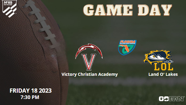 🚨🏈It's GAMEDAY🚨🏈!!
Victory Christian Academy vs. Land O' Lakes - LIVE Florida HS Football 2023 
📆 Friday, August 18
⏰7:30 PM
📺 linktr.ee/nfhsntworkcom
 
<a href="/LOLGatorsFB/">Land O’Lakes Gators Football</a> <a href="/LOLHSPrincipal/">Land O' Lakes High School</a> <a href="/LOLHSTDClub/">Touchdown Club</a>
<a href="/CoachTFarr/">Tyler Farr</a> <a href="/CoachPatterson_/">Coach Bruce Patterson</a>

<a href="/VCAStormFB/">Victory Christian Academy Football</a> <a href="/CoachKstew/">Coach Stewart</a> <a href="/HumbledNius/">Janius “JT9” Taylor</a>