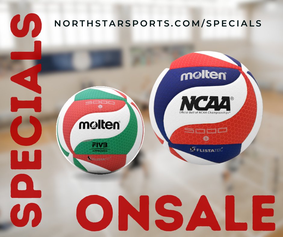 Another Round of Summer Specials! Elevate your game with irresistible deals on premium sports gear! Currently on special: Molten FIVB & NCAA Volleyballs, Individual Golf Clubs.
Check out our website for more amazing specials! 
#SummerDeals #SportsFrenzy #NorthStarSports