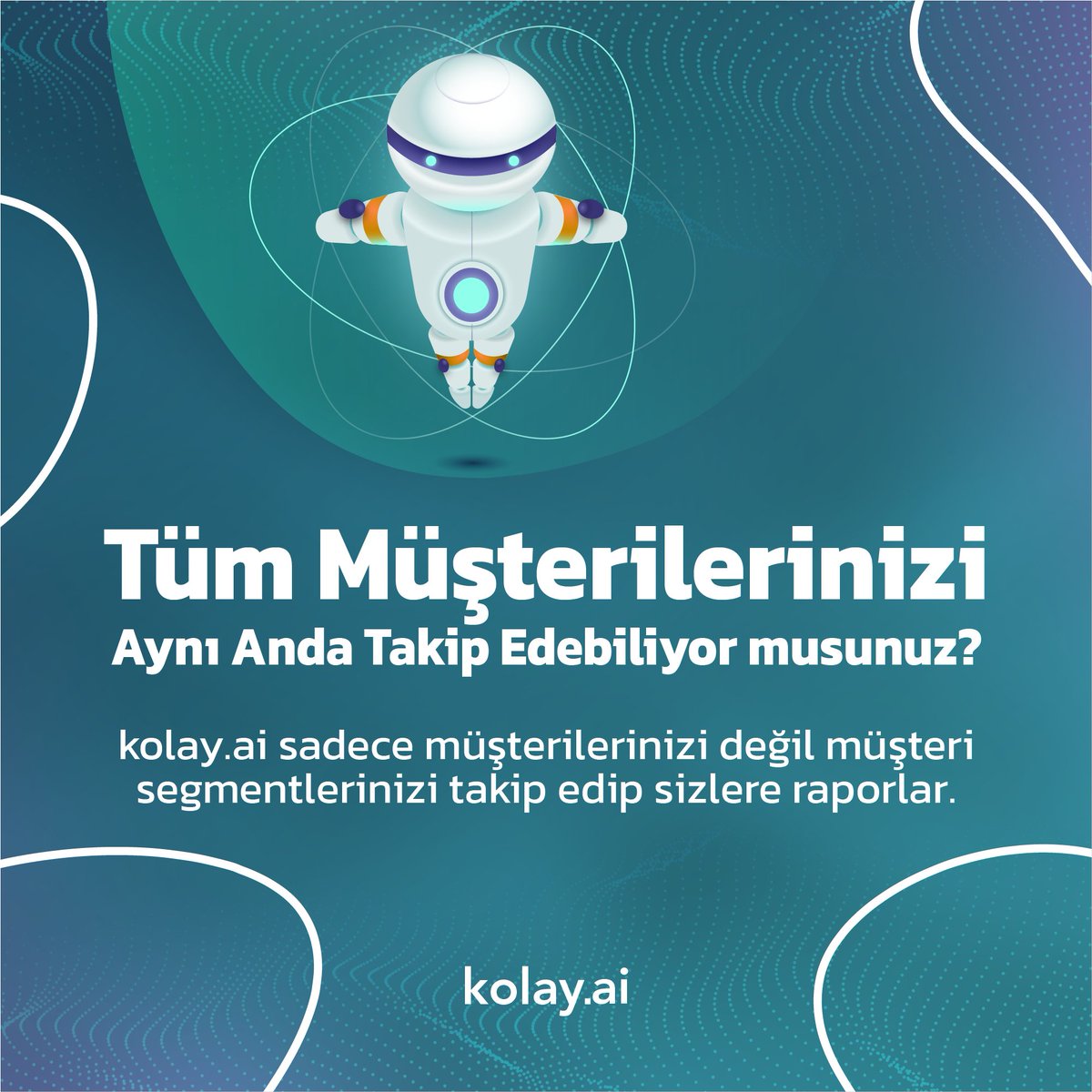 Tüm Müşterilerinizi Aynı Anda Takip Edebiliyor musunuz? 🤔 kolay.ai sadece müşterilerinizi değil müşteri segmentlerinizi takip edip sizlere raporlar. 👍

🌐 kolay.ai
💬 info@kolay.ai

#yapayzeka #pazarlama #müşterilişkileri #müşteriyönetimi #CRM