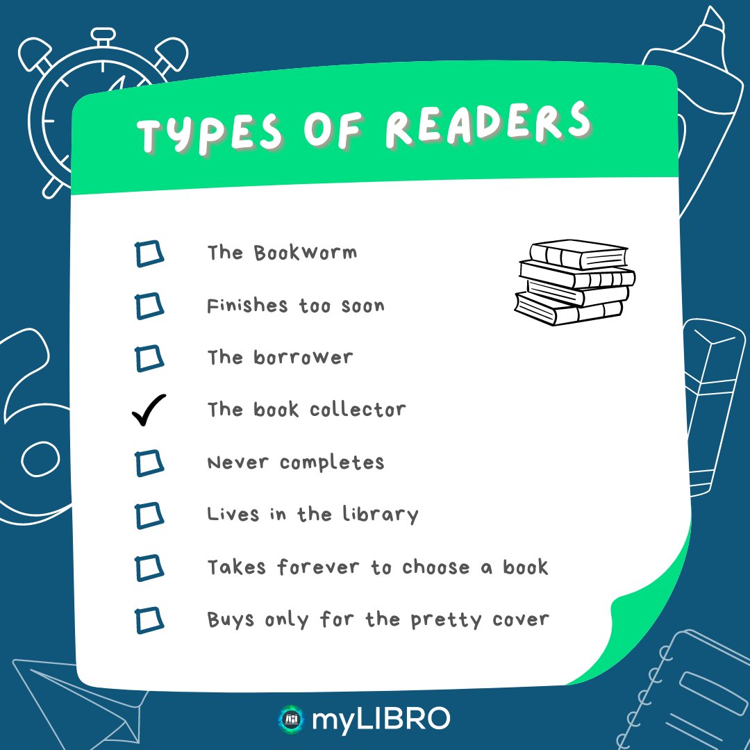MyLibro's tweet image. 🧐 What type of reader are you?

Let us know in the comments! 

#readerlife #mylibro #librarylover