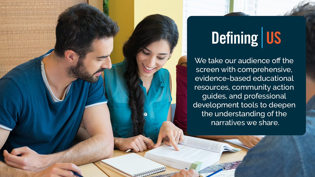 #PromiseofMedia #PowerofEducation
#DefiningUS
Contact us today to learn how we can support you, your organization and your community.
definingus.org/take-action/