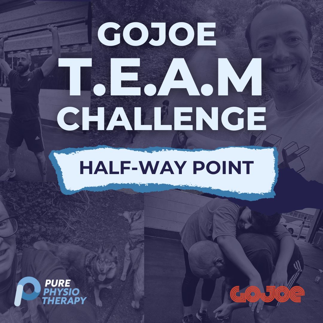 🎉 Celebrating the halfway mark of the Pure @readysetgojoe T.E.A.M Challenge! 🌟💪

Your determination is truly inspiring! Keep going strong! 💥 Let's finish the Pure GoJoe T.E.A.M Challenge on a high note 💯

#GoJoe #TeamChallenge #Halfway #Pure #PurePhysiotherapy #Physiotherapy