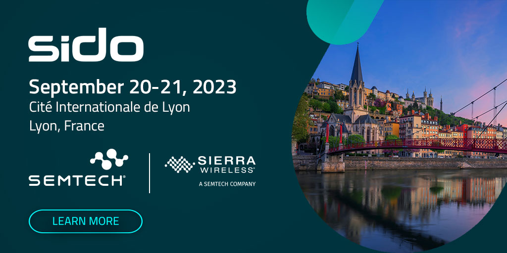 Mark your calendars on September 20-21 for the @SIDOevent! Join us next month in Lyon, France to learn about the latest #IoT technologies. You won’t want to miss this, register now! hubs.la/Q01_7tdk0