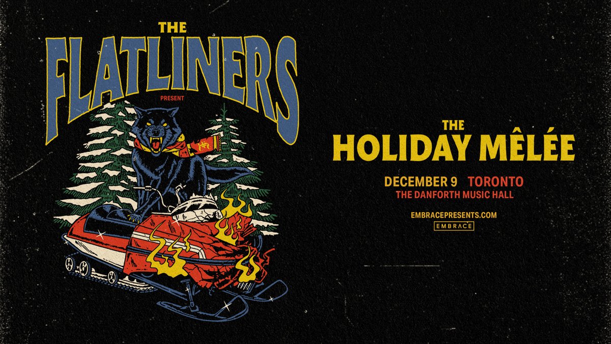 TheDanforthMH's tweet image. JUST ANNOUNCED: Beloved Toronto punk rockers #TheFlatliners return once again to the Danforth Music Hall on December 9th! 
On sale: Fri Aug 18th | 10am