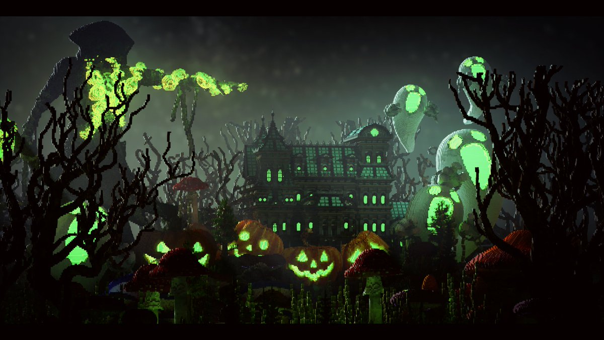 #minecraft #build #Minecraft軍事部 #dark #castle #ghost #halloween 

🗿Build by: me and <a href="/Wacaw46583111/">Sir_Black</a> 
📷Render by: <a href="/_AViNIU_/">AViNIU</a>