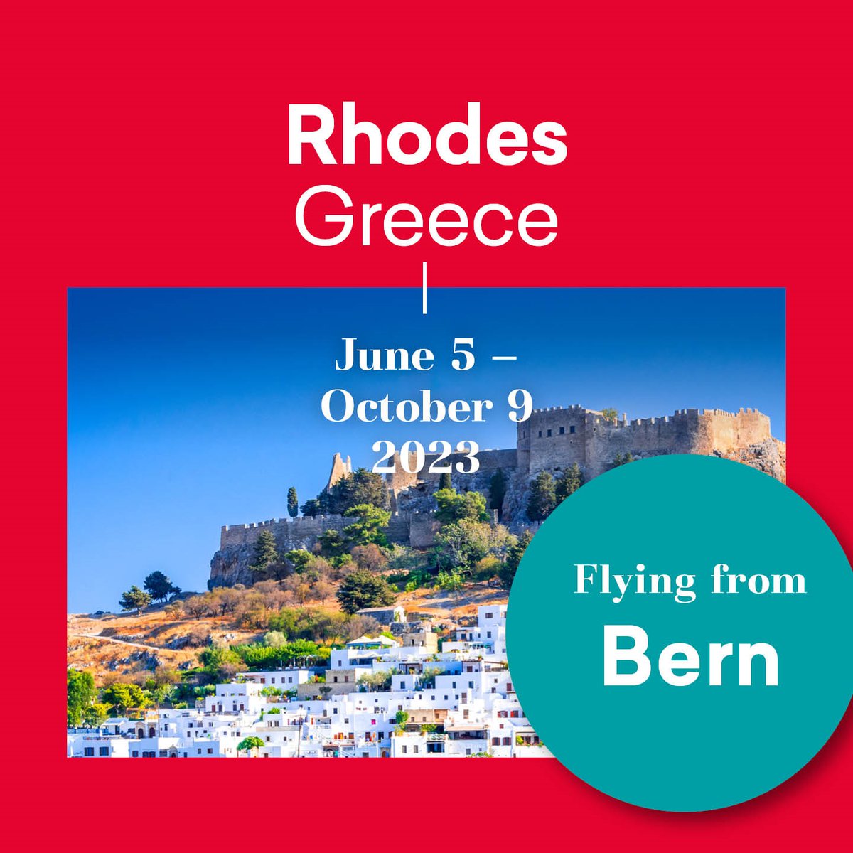 Welcome to the island of sun - Rhodes ☀ Discover a fusion of cosmopolitan vibes and traditional charm on the pearl of the mediterranean. Rhodes is as an idyllic summer destination for every type of traveller. 🏖️🌴 💻 Book your Greek summer on helvetic.com
