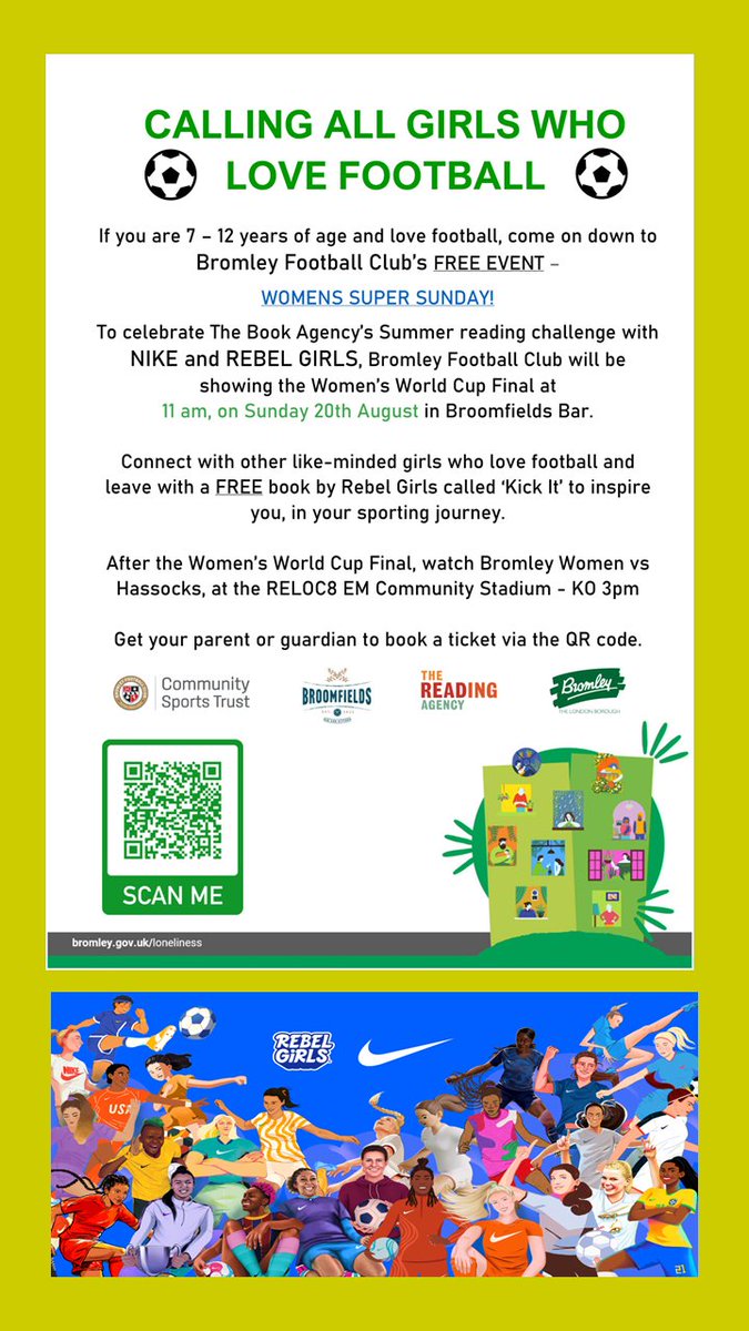 Congratulations to the #Lionesses & lets hope they can bring is home on Sunday #WomensWorldCup2023 @MBLR_Mott @BR7BR5BR1News @LBofBromley @BromLibraries @readingagency #WomensFootball #reading #Bromley