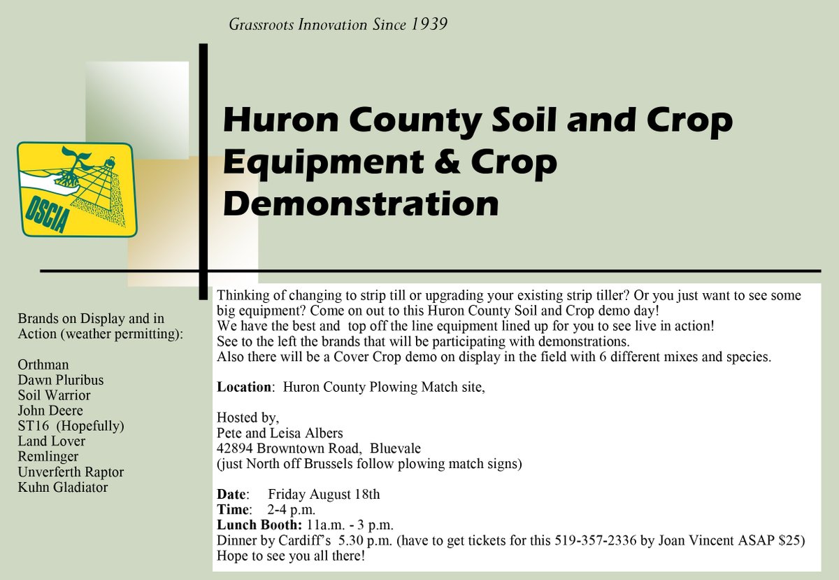 Huron Soil and Crop (@huronsoilcrop) on Twitter photo 