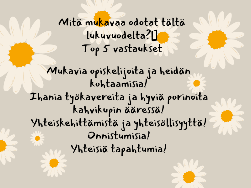 Tänään polkaistiin käyntiin Liiketalous ja luonnonvara - alan lukukausi. Yhteiselle polulle lähdettiin tutustumalla toisiin tutkinto-ohjelmiin, keskustelemalla toiminnan kulmakivistä  ja kirjaamalla tulevan lukuvuoden odotuksia #oamk