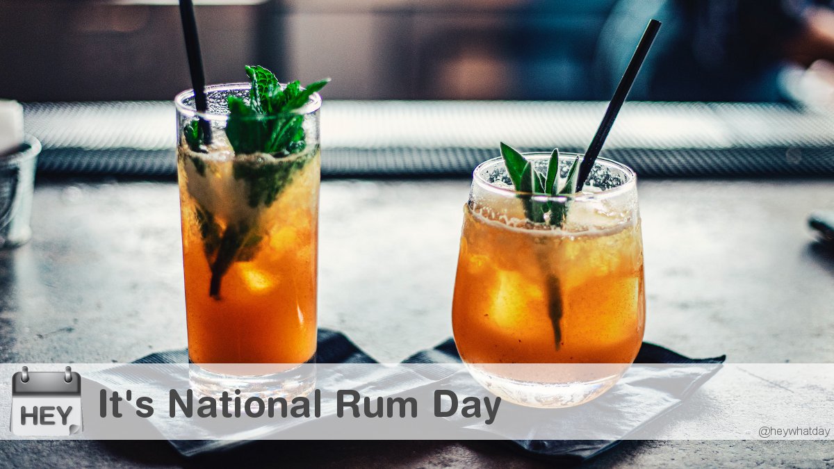 It's National Rum Day! 
#NationalRumDay #RumDay #RumDay2023
