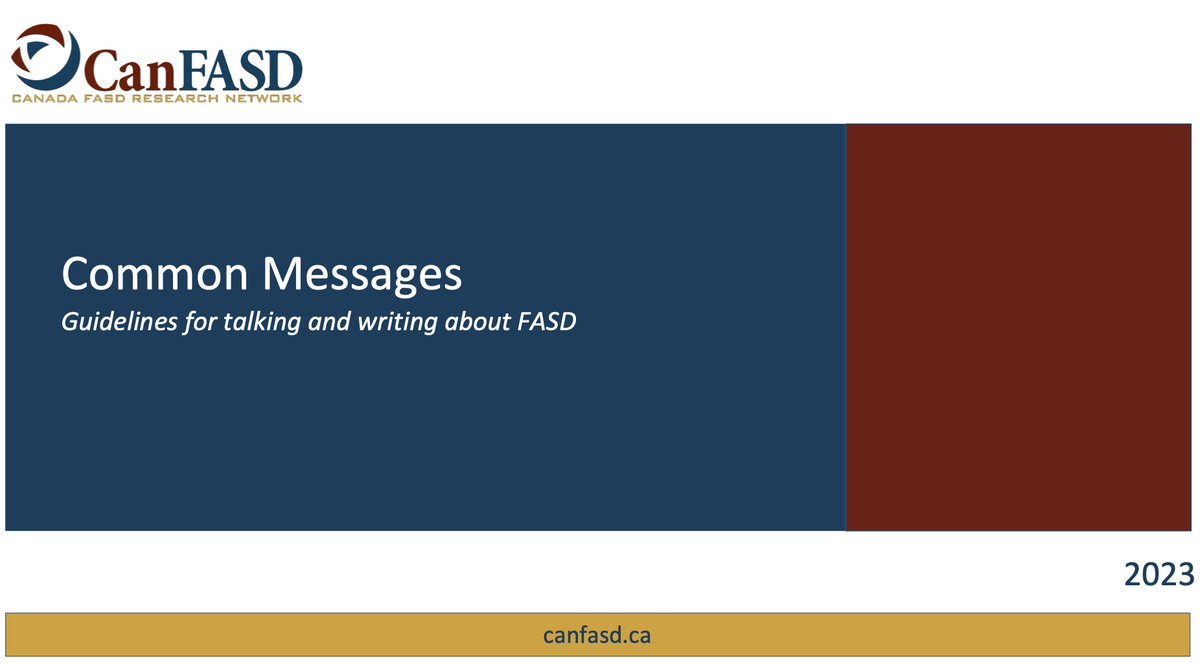 When we talk about #FASD, our language should promote dignity, be non-stigmatizing, and be grounded in evidence. 

Check out our common messaging guidelines to learn more: ow.ly/WkEe50PxKJm