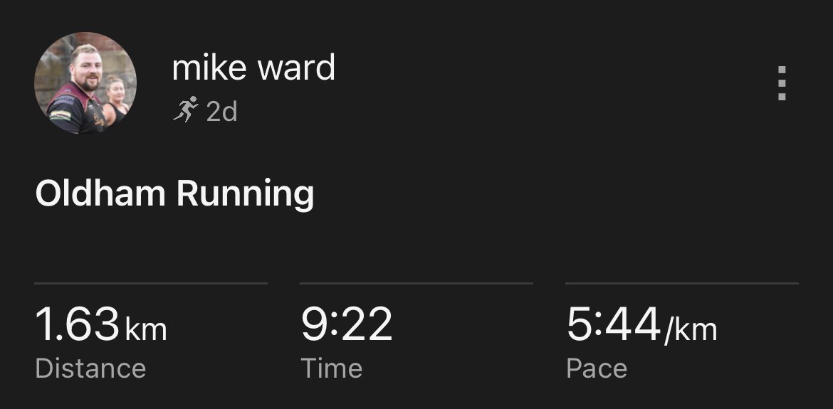 FatSamuraiii's tweet photo. Day 10: +8.29km
Day 11:  +1.64km
Day 12: +1.66km
Day 13: +1.63km
Day 14: +1.63km
Day 15: +2.51km 

116.97km/300km

183.03km to go…

https://t.co/mu6vp4hGnP https://t.co/mIDtC0yqS0