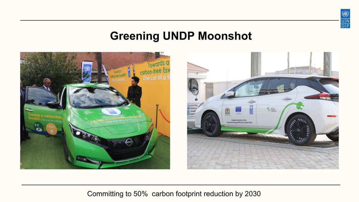 I agree w/@antonioguterres: Clean energy is vital in collective #ClimateAction Congrats to @undptz @undpnamibia @undpeswatini for commendable eMobility progress. This shift reduces carbon footprint & tackles air pollution. We’re committed to smart, sustainable infrastructure 4all