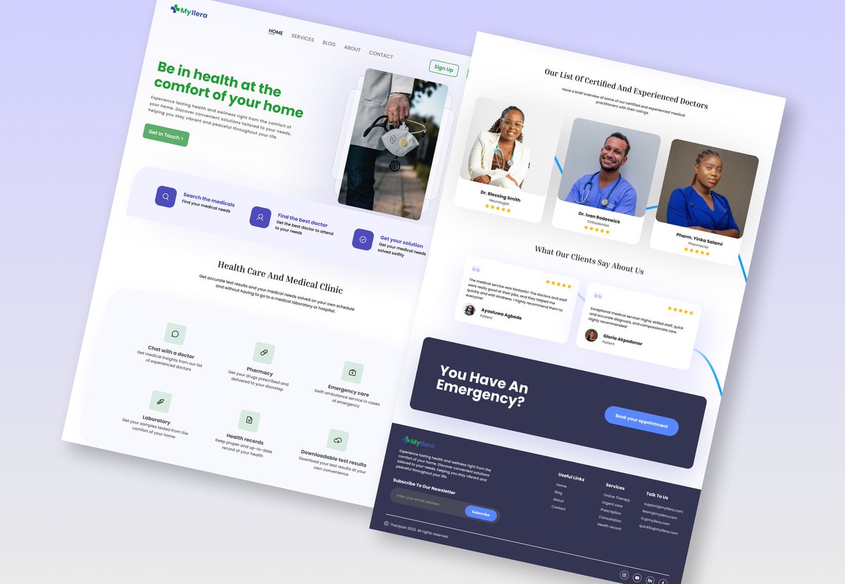 TheUIjosh's tweet image. Did a quick landing page design with micro interactions for MyIlera.

Let me know when you think about the design