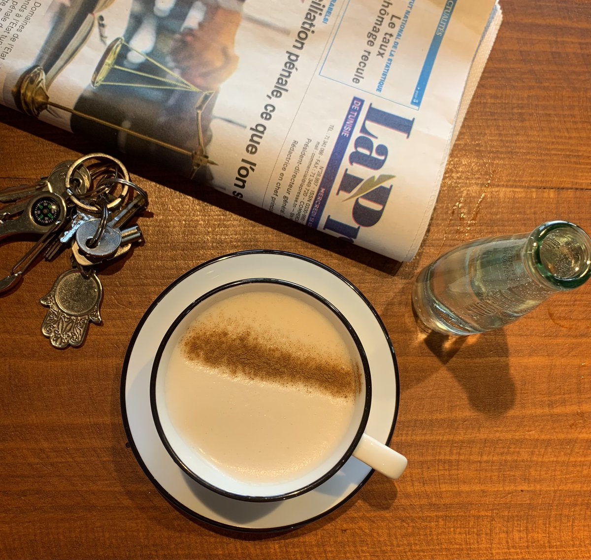 yassineselmi23's tweet photo. Today’s Coffee ☕️ 🗞️ 

Hot Chai Latte by #BenRahim https://t.co/TATD0dJKYu