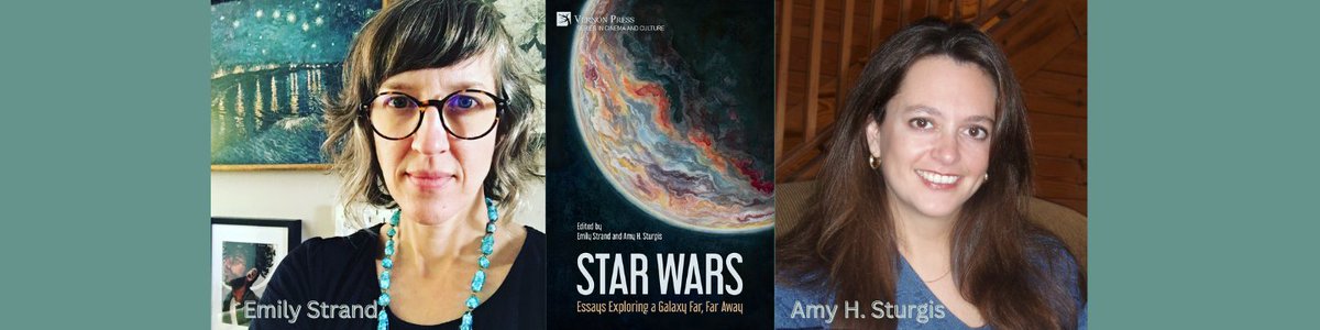 DCS_CoOp's tweet image. Join us September 9 for a book talk with Emily Strand and Amy H. Sturgis, editors of the @VernonPress collection Star Wars: Essays Exploring a Galaxy Far, Far Away. 

eventbrite.com/e/star-wars-es…