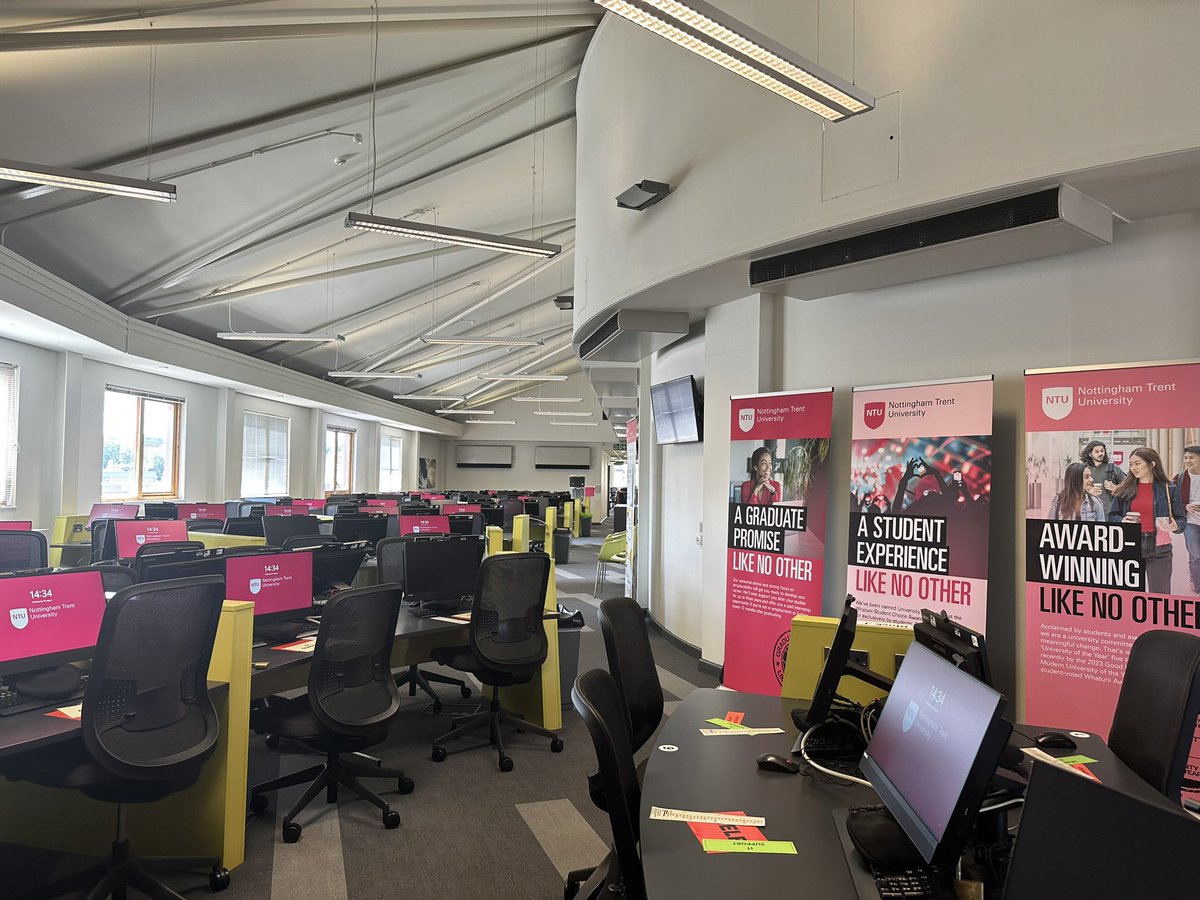 One last walk through our Boots library, all set up for #clearing2023 tomorrow. Good luck everyone #HelloNTU #ResultsDay2023