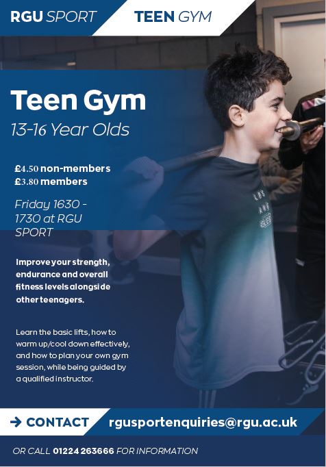 Teen Gym returns after summer break! ✨Returns Friday 18th August ✨Great opportunity for 13 to 16 year olds to get used to the gym environment with a supervised instructor ✨Bookable online at myrgusport or you can enquire / book via the methods on poster