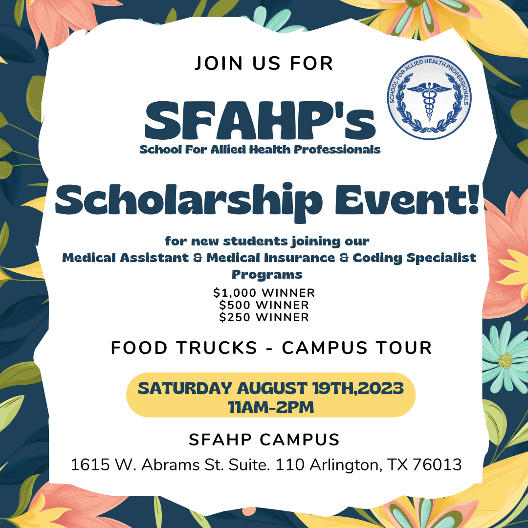 It's almost time!! 

#GetPumped #Scholarships #ScholarshipAlert #Texas #TX #Arlington #ArlingtonTX #ArlingtonEvents #TexasEvents #TXEvents #SFAHP #MedicalSchool #TechnicalSchool #ThingsHappeningInYourArea #MedicalAssistant #MA #MICS #MedicalCollege #MedicalTwitter