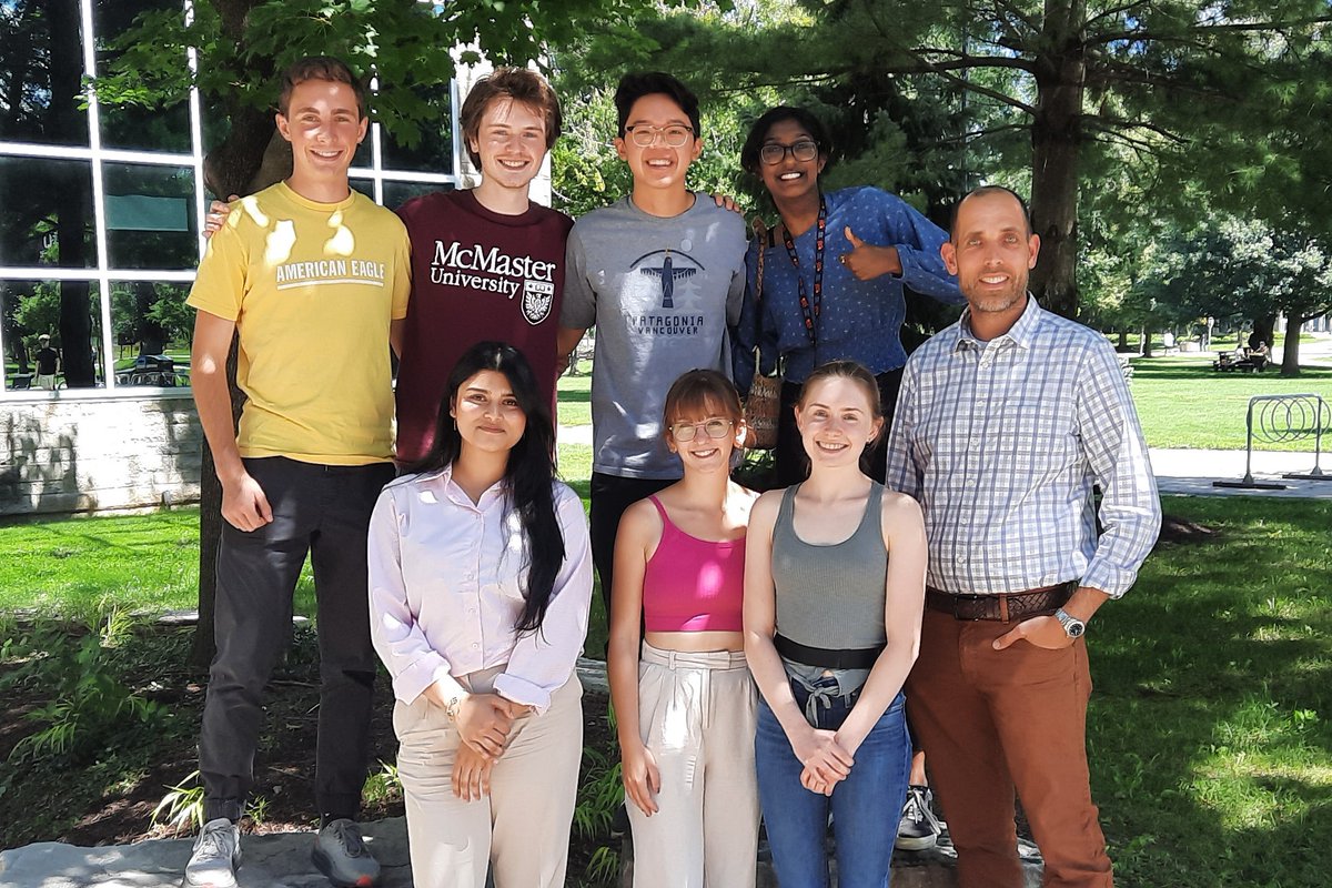 LatulippeLab's tweet image. It's the end of the summer, and we are extremely sad to see our wonderful undergrads go!

Jack, Kyle, Josh, Arpitha, Mehreen, Irina, and Mackenzie, we have loved having you in the lab, and we are so excited to see everything you all accomplish in the upcoming year!