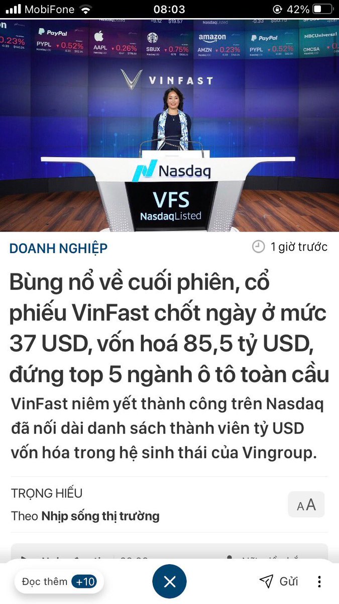 Danvo22's tweet photo. Vinfast tính vốn kiểu bố đời thiên hạ bằng cách cách lấy $37.6/1 CP x 2.3 tỉ CP phát hành= $85.5 tỷ. Trong khi mới bán được 6,8 triệu CP x $37.6 = $255 triệu! Nhưng 6.8 triệu CP bán được có phải quân xanh mang tiền nhà anh Vượng đi mua để tạo màu lùa gà? https://t.co/BCz2KBa5Rn