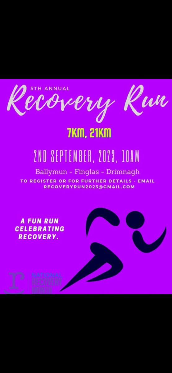 12ldatf's tweet image. Recovery Month is coming and we at D12LDATF are delighted to be supporting the Phoenix Warriors annual Recovery Run again!
Recovery is possible so let&apos;s make it visible!
#recoveryispossible #wesupportrecovery #recoveryrun #RecoveryMonth Info/register- recoveryrun2023@gmail.com