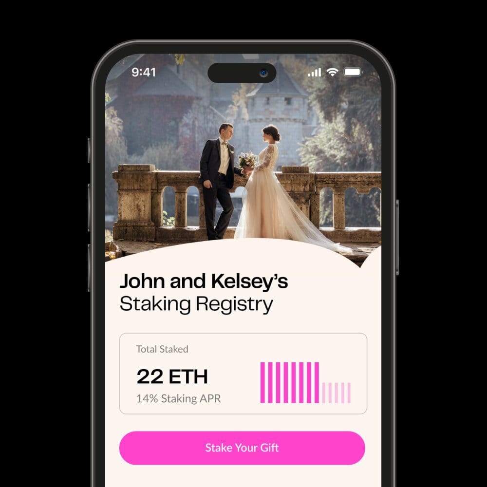Milk Road (@milkroaddaily) on Twitter photo An interesting web3 concept for weddings: Staking Registry
How it works:
• Friends and family can stake ETH as a wedding gift.
• As long as the couple stays married, they get to keep the rewards.
• If the couple gets divorced, the ETH and rewards get redistributed to An interesting web3 concept for weddings: Staking Registry
How it works:
• Friends and family can stake ETH as a wedding gift.
• As long as the couple stays married, they get to keep the rewards.
• If the couple gets divorced, the ETH and rewards get redistributed to