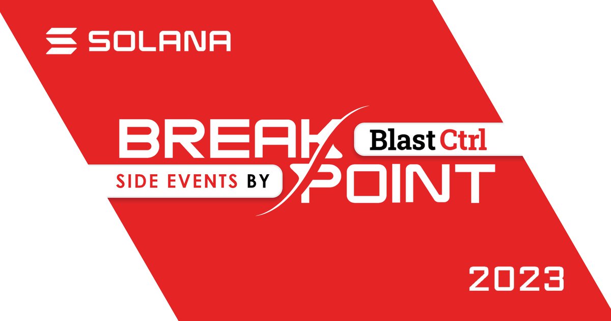 1/3 We were the official unofficial side event list for the @SolanaConf last year, and we are most definitely not going to leave you hanging this year! Our side events list for #SolanaBreakpoint 2023 is now live.