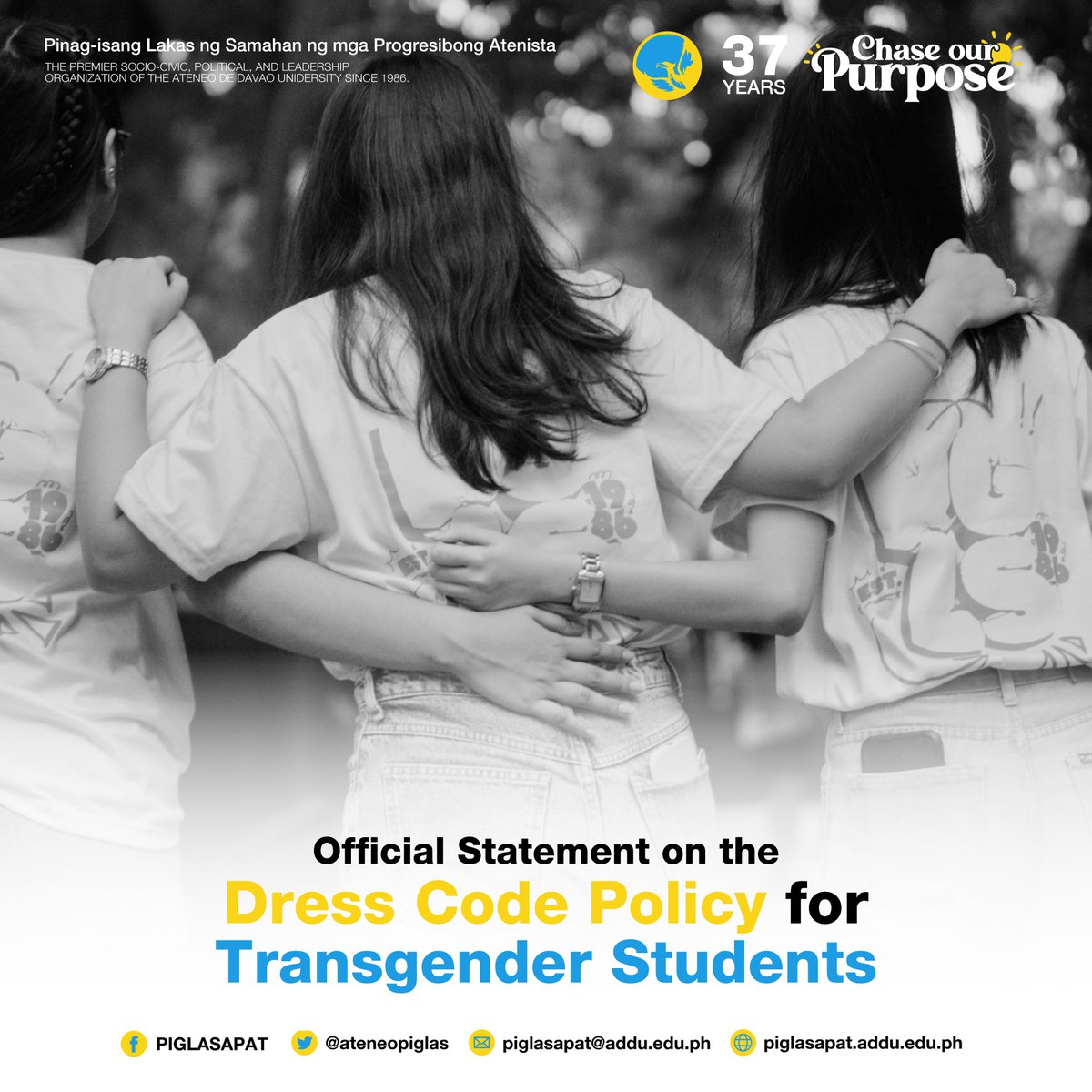 itsatenep's tweet photo. READ | Official Statement on the Dress Code Policy for Transgender Students

#PGLS37 #LeadPHX #ChaseOurPurpose https://t.co/GiXwrpvBmD