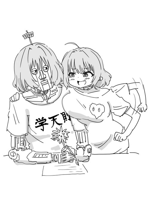 ファンボックスに『夢見りあむを真似たAIりあむがネット上でバズった世界で、自分も便乗してAIりあむのように振る舞ってAIりあむに絡み出す夢見りあむ』リクエストが来たので描きました 