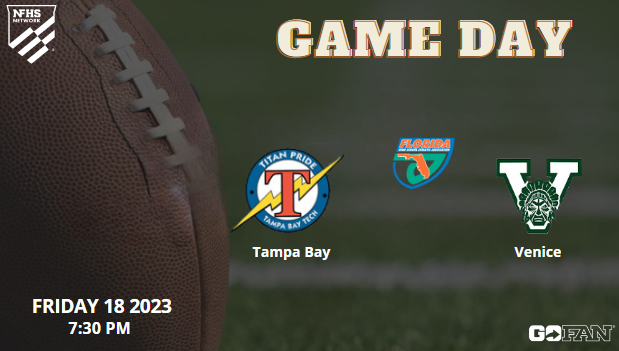 🚨🏈It's GAMEDAY🚨🏈!!
Tampa Bay Tech vs. Venice - LIVE Florida HS Football 2023 
📆 Friday, August 18
⏰7:30 PM
📺 linktr.ee/nfhsntworkcom

<a href="/VeniceIndianFB/">VeniceIndianFootball</a> <a href="/VHSIndianSports/">Venice HS Athletics</a>
<a href="/Coachhyer/">Sascha Hyer</a> <a href="/jleee74/">Coach Josh Hunter</a> <a href="/TBTFootball/">#TechTechTech</a>
<a href="/JeremiahH__19/">Jeremiah Henderson</a> <a href="/DauntaPeterson/">Coach Peterson</a>