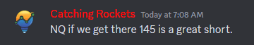 catchingoptions's tweet photo. Called the top, with 10 min warning to get your orders ready (live in the voice chat I told everyone my entry was 142). 

We do this all day long in @simpletrader77 discord. https://t.co/J2ilHXeHjf
