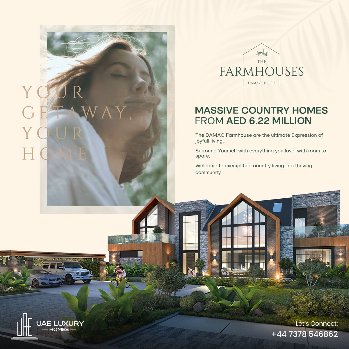 The Farmhouses at Damac Hills 2 that feature grand design 5 & 6-bedroom residences by Damac Properties within Dubai.

Starting from 6.22M AED

Contact
📞+447378546862
#Dubai #Damac #DamacFarmhouses #CountryHomes #DubaiRealEstate #Damachills #damachills2 #realestate #luxurylisting